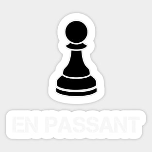 En passant chess Sticker